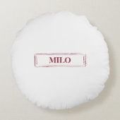 ブラウンコッカースパニエル犬おもしろいクリスマスドッグと木 ラウンドクッション (裏面)