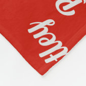 ブラウンコッカースパニエル犬ドッグ名前をカスタムするクリスマス フリースブランケット (角)