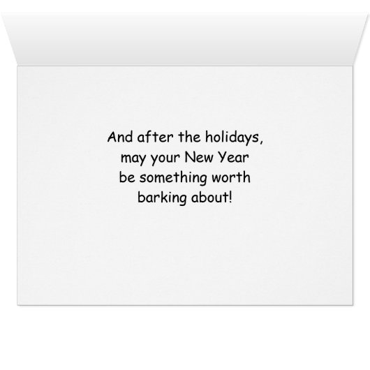 ブラウンコックポおもしろいークリスマス犬と木 (内部横(下))