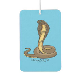 ブラウンコブラヘビイラストレーション カーエアーフレッシュナー