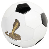 ブラウンコブラヘビイラストレーション サッカーボール (3/4)