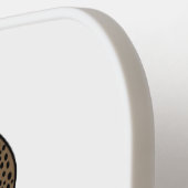 ブラウンコブラヘビイラストレーション ピックルボールラケット (左詳細)