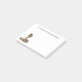 ブラウンコブラヘビイラストレーション ポストイット (アングル)