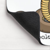 ブラウンコブラヘビイラストレーション マウスパッド (コーナー)