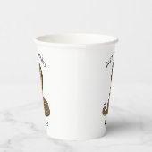 ブラウンコブラヘビイラストレーション 紙コップ (右)