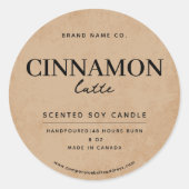 ブラウンコモダンーヒ素朴ー ラウンドシール (正面)