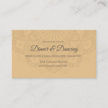 ブラウンコンテンポラリーピーチマンダラ披露宴