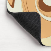 ブラウンコーヒースワール マウスパッド (コーナー)