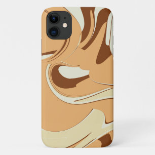 ブラウンコーヒースワール iPhone 11 ケース