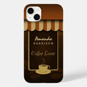 ブラウンコーヒーラバーカフェショップフロントアウンシングタフ Case-Mate iPhone 14 PLUSケース