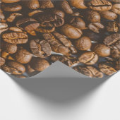 ブラウンコーヒー豆 ラッピングペーパー (角)