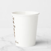 ブラウンコーヒ男女兼用ー赤ちゃんシャワー 紙コップ (左)