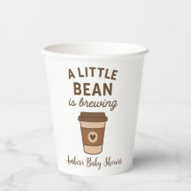 ブラウンコーヒ男女兼用ー赤ちゃんシャワー