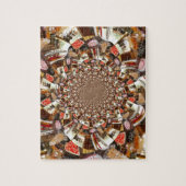 ブラウンサイケデリックヒュースのビジョン ジグソーパズル (縦)