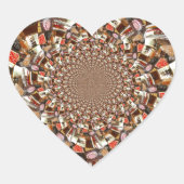 ブラウンサイケデリックヒュースのビジョン ハートシール (正面)