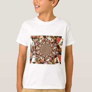 ブラウンサイケデリックヒュースのビジョン Tシャツ