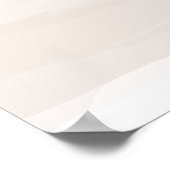 ブラウンサンド抽象芸術水の色とケシ2 ポスター (角)