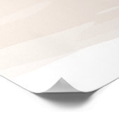 ブラウンサンド抽象芸術水の色とケシ3 ポスター (角)