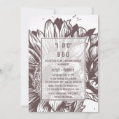 ブラウンサンフラワーI Do BBQ 招待状 (正面)