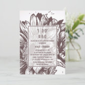 ブラウンサンフラワーI Do BBQ 招待状 (スタンド正面)