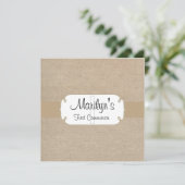 ブラウンサ素朴ンドとベージュ·バーラップ第1回総会 招待状 (スタンド正面)