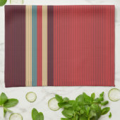 ブラウンシェードストライプ キッチンタオル (折り畳み)