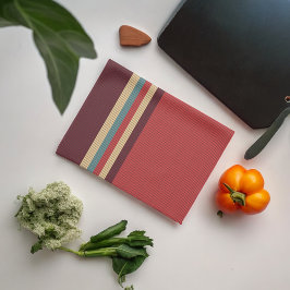 ブラウンシェードストライプ キッチンタオル