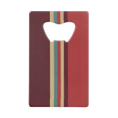 ブラウンシェードストライプ クレジットカード栓抜き (正面)