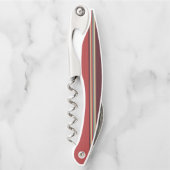 ブラウンシェードストライプ ソムリエナイフ (正面)