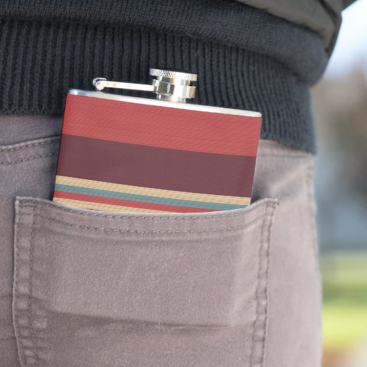 ブラウンシェードストライプ フラスク (インサイチュ)