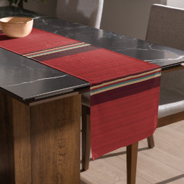 ブラウンシェードストライプ ロングテーブルランナー