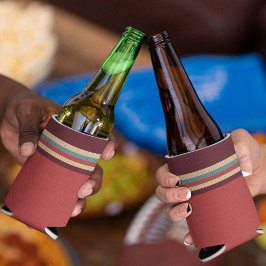 ブラウンシェードストライプ 缶クーラー