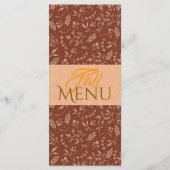 ブラウンシェード秋紅葉フラットメニュー メニュー (裏面)