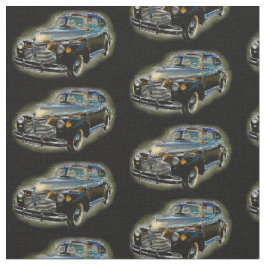 ブラウンシボレークラシックのヴィンテージカーオンブラック ファブリック