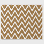 ブラウンシュガーサザンコテージシェブロン ラッピングペーパー (フラット)