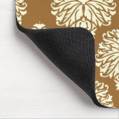 ブラウンシュガーサザンコテージダマスク マウスパッド (コーナー)