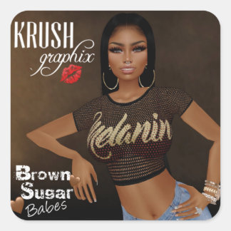 ブラウンシュガーバベックスクラッシュグラフィックスステッカー1 スクエアシール