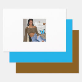 ブラウンシュガーベビーギフトラップ12 ラッピングペーパーシート