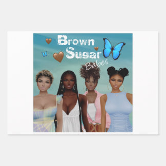 ブラウンシュガーベビーギフトラップ4 ラッピングペーパーシート