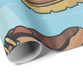 ブラウンシューズ履物包み紙 ラッピングペーパー (ロールコーナー)