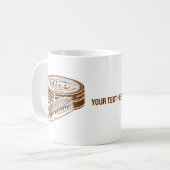 ブラウンシューポーランドスズ コーヒーマグカップ (正面左)