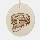 ブラウンシューポーランドスズ セラミックオーナメント (左)