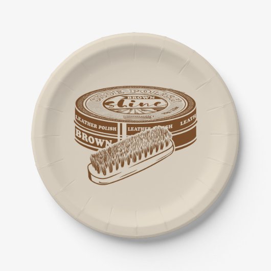 ブラウンシューポーランドスズ ペーパープレート (正面)