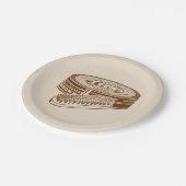 ブラウンシューポーランドスズ ペーパープレート (アングル)