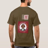 ブラウンショートスリーブシャツ Tシャツ (裏面)