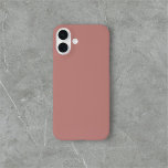 ブラウンシンプルミニマル iPhone 16 PLUSケース<br><div class="desc">シンプル無地の茶色</div>