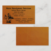 ブラウンシンプル 名刺 (正面/裏面)