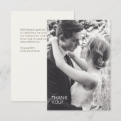 ブラウンシ素朴ック結婚ズ サンキューカード (正面/裏面)