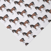 ブラウンジプシーバンナークリーデールシャーホースパターン 薄葉紙 (詳細)