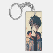 ブラウンジャケスタイリッシュットのマンガボーイ キーホルダー (正面左)
